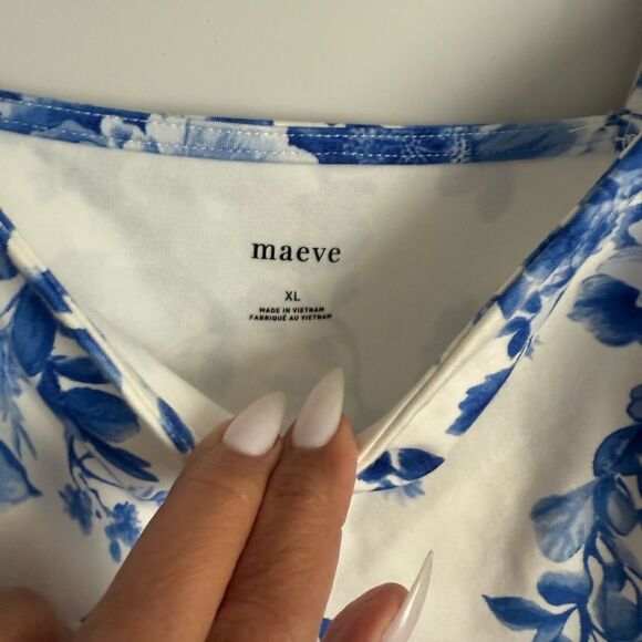 NWT Anthropologie/Maeve Loral Ruffle Tier Tank - Picture 8 of 8